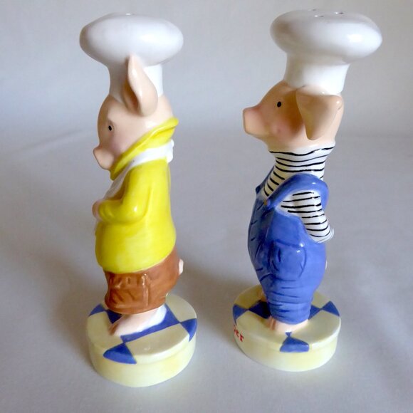 2001 DEPT 56 TOOT & PUDDLE PIG CERAMIC SALT & PEPPER SHAKER SET (NEW IN BOX) - Picture 6 of 13